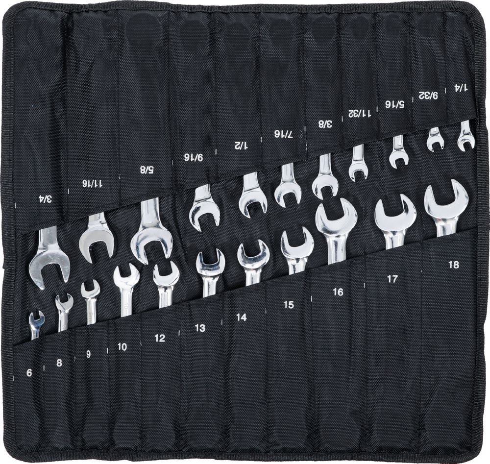 Produktbild BGS Diy Ratschenring Maulschlüssel Satz 22 teilig metrisch / Zollgrößen bild 6