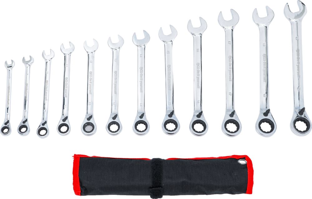 Produktbild BGS Diy Ratschenring Maulschlüssel Satz 8 - 19 mm 12 teilig umschaltbar bild 3