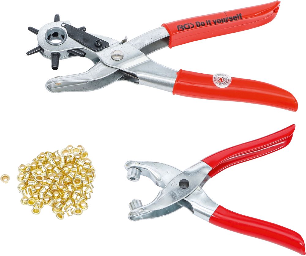 Produktbild BGS Diy Revolver Lochzange und Ösenzange Satz 102 teilig