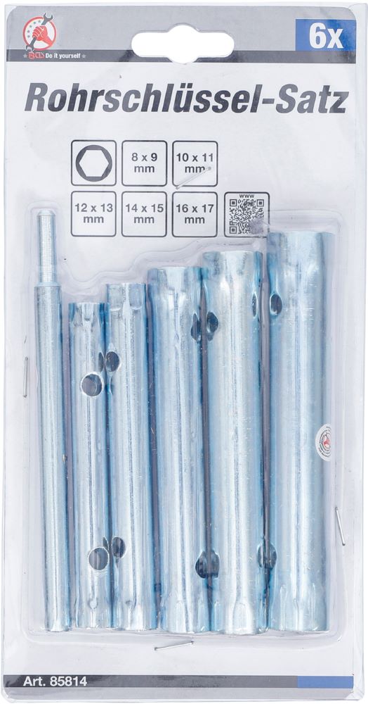 Produktbild BGS Diy Rohrsteckschlüssel Satz SW 8 x 9 - 16 x 17 mm 6teilig bild 2