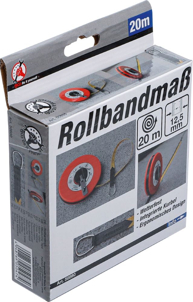 Produktbild BGS Diy Rollbandmaß 12,5 mm x 20 m bild 3