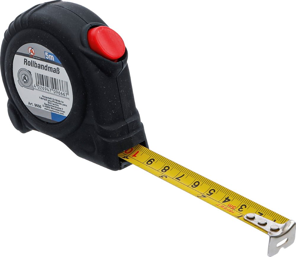 Produktbild BGS Diy Rollbandmaß 19 mm x 5 m Schwarz