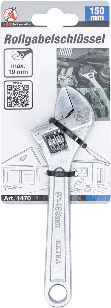 Produktbild BGS Diy Rollgabelschlüssel 150 mm Spannweite 19 mm bild 3