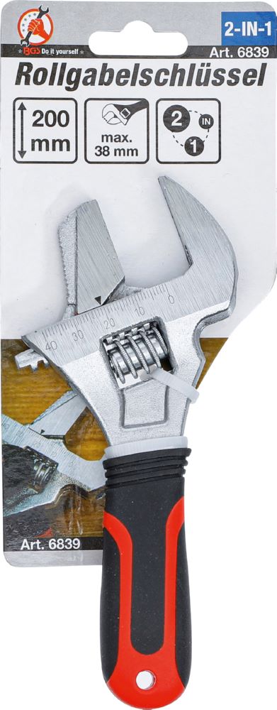 Produktbild BGS Diy Rollgabelschlüssel max 38 mm mit Kunststoff-Softgriff bild 5