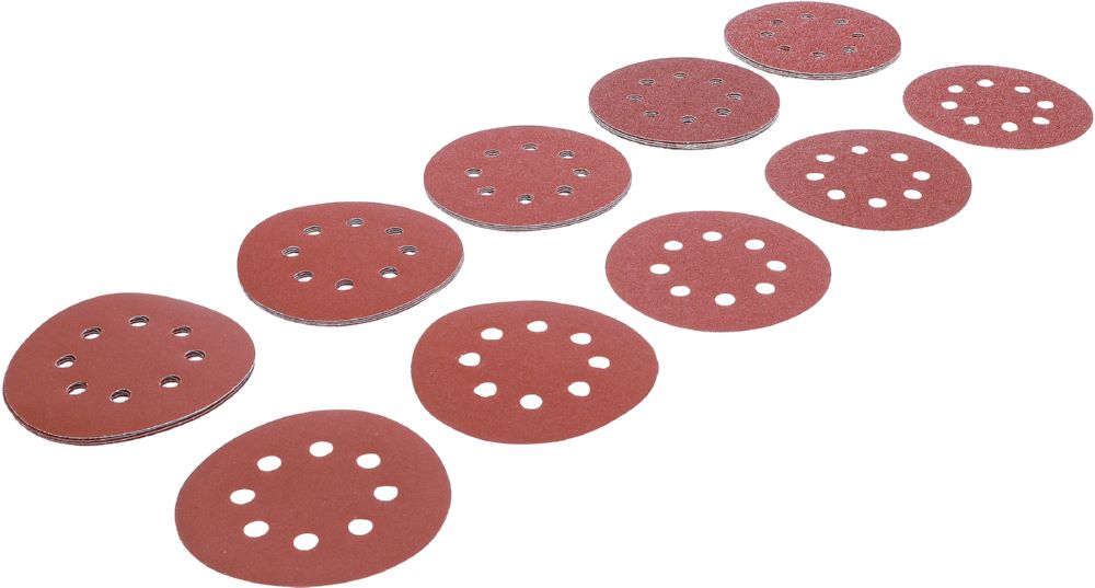 Produktbild BGS Diy Schleifblatt Satz Durchmesser 125 mm K 40 - 180 25 teilig