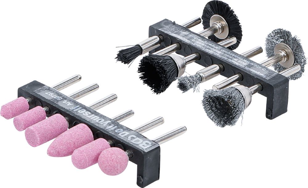 Produktbild BGS Diy Schleifer und Stahldraht / Kunststoff Bürsten Satz 12 teilig bild 3