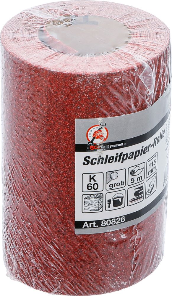 Produktbild BGS Diy Schleifpapier Rolle 115 mm x 5 m Körnung 60 bild 4