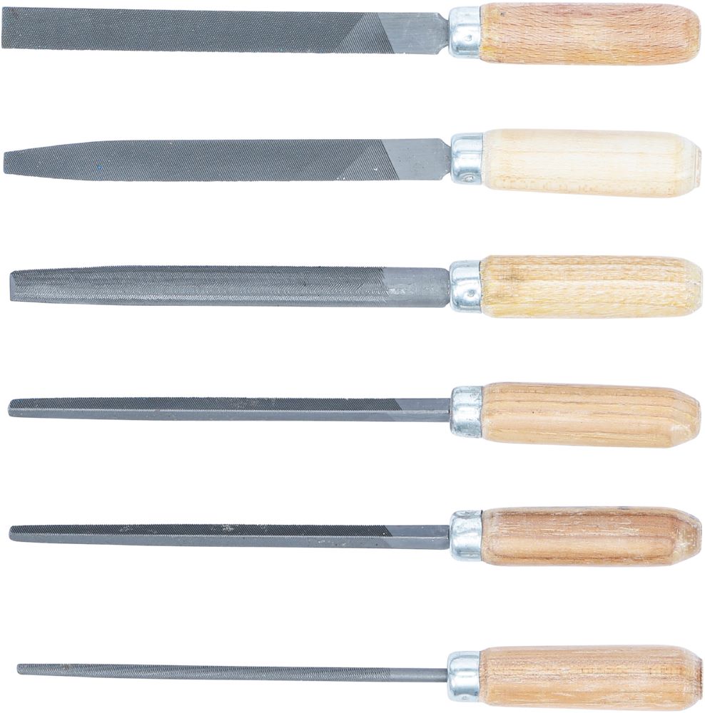 Produktbild BGS Diy Schlüsselfeilen Satz Holzheft 100 mm 6 teilig bild 2