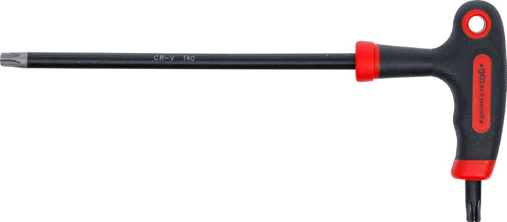 Produktbild BGS Diy Schraubendreher mit/ohne Bohrung T40 mit T-Griff und seitlicher Klinge bild 2