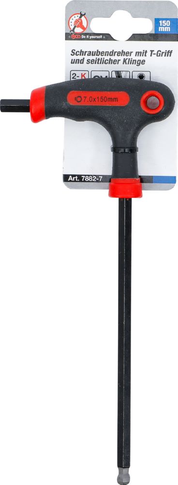 Produktbild BGS Diy Schraubendreher Innensechskant mit Kugelkopf 7 mm mit T-Griff bild 4