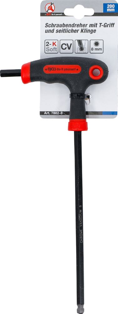 Produktbild BGS Diy Schraubendreher Innensechskant mit Kugelkopf 8 mm mit T-Griff bild 4