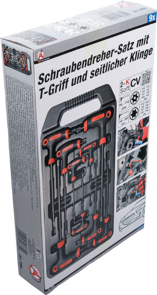 Produktbild BGS Diy Schraubendreher Satz mit Bohrung T10 - T50 9 teilig mit T-Griff bild 8