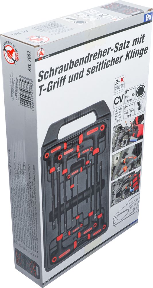 Produktbild BGS Diy Schraubendreher Satz Innensechskant 2 - 10 9 teilig mit T-Griff bild 8