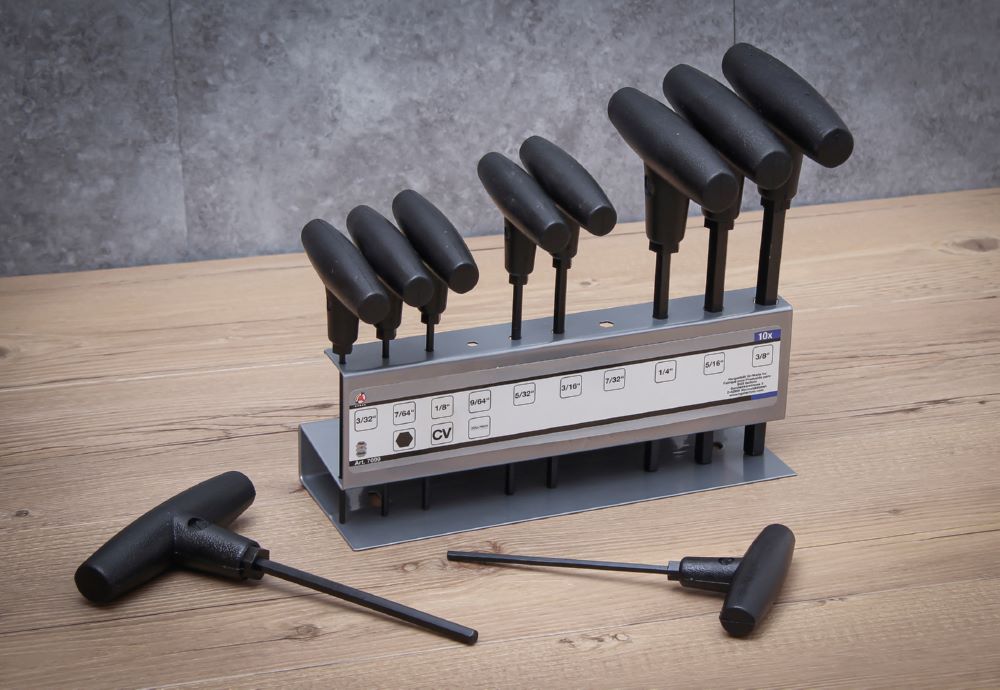 Produktbild BGS Diy Schraubendreher Satz Innensechskant 3/32 Zoll - 3/8 Zoll 10 teilig mit T-Griff bild 3