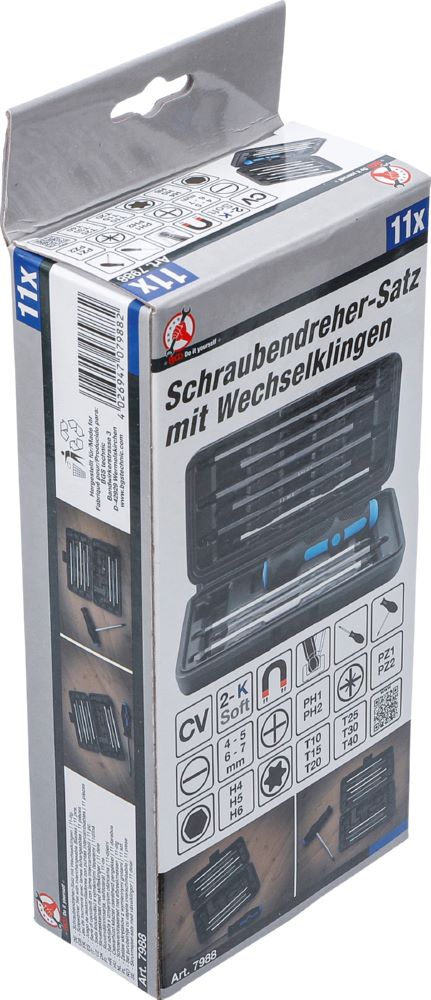 Produktbild BGS Diy Schraubendreher Satz mit Wechselklingen 11 teilig bild 8