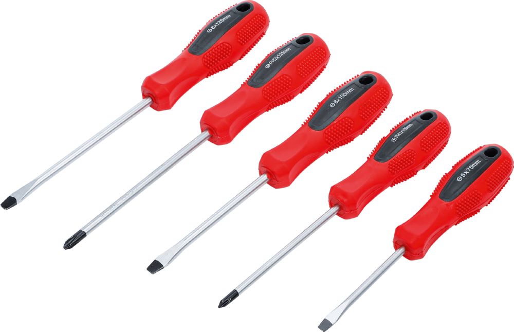 Produktbild BGS Diy Schraubendreher Satz Schlitz / Kreuzschlitz 5 teilig
