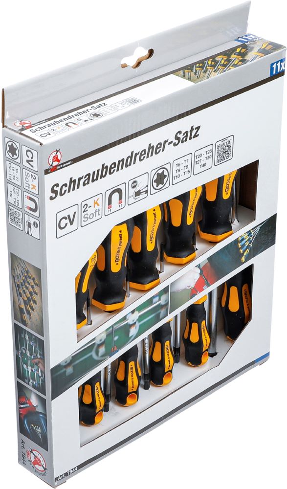 Produktbild BGS Diy Schraubendreher Satz T-Profil T6 - T40 11 teilig bild 3