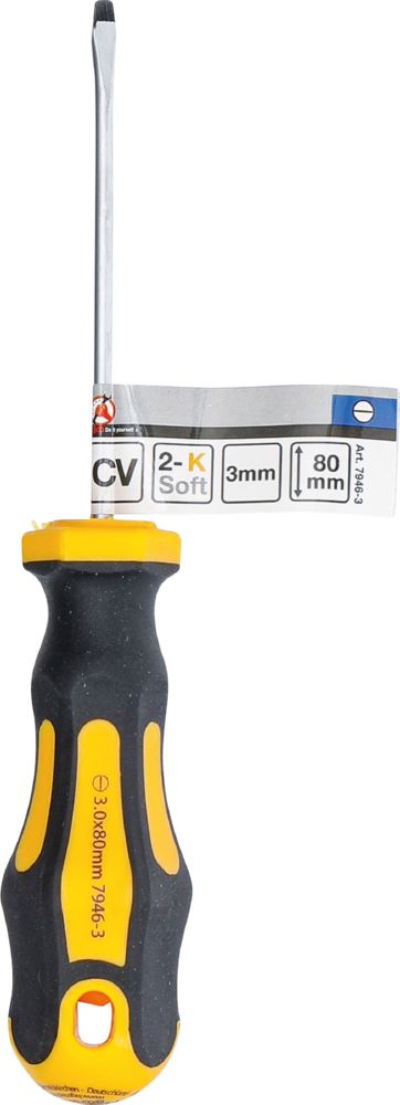 Produktbild BGS Diy Schraubendreher Schlitz 3 mm Klingenlänge 80 mm bild 3