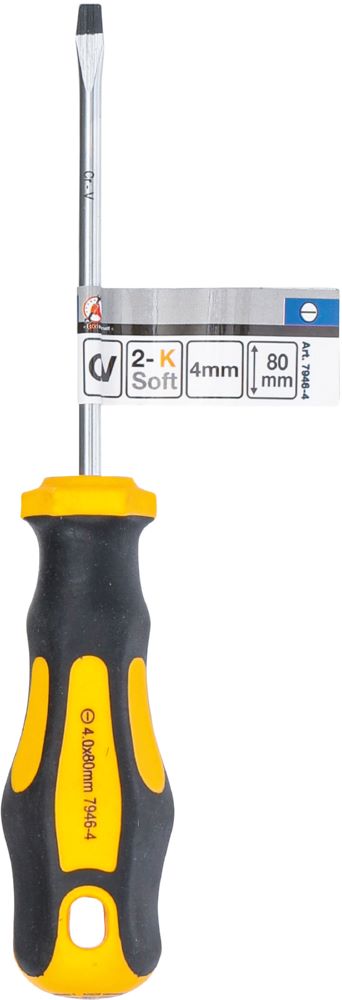 Produktbild BGS Diy Schraubendreher Schlitz 4 mm Klingenlänge 80 mm bild 3