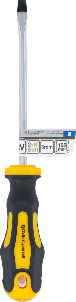 Produktbild BGS Diy Schraubendreher Schlitz 6 mm Klingenlänge 125 mm bild 4