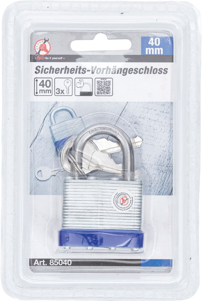 Produktbild Sicherheits Vorhängeschloss 40 mm bild 3