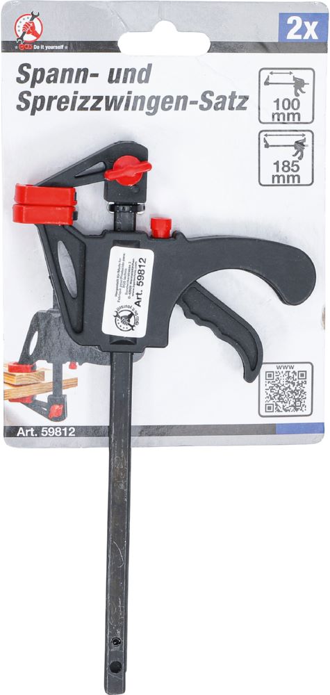 Produktbild BGS Diy Spann und Spreizzwingen Satz 105 mm 2 teilig bild 3