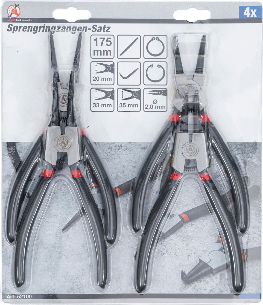 Produktbild BGS Diy Sprengringzangen Satz 175 mm 4 teilig bild 8