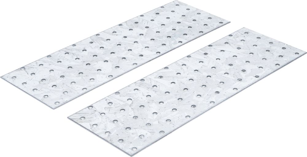 Produktbild BGS Diy Stahl Lochplatten Satz 300 x 100 x 2 mm 2 teilig