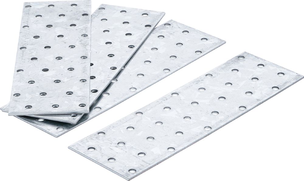 Produktbild BGS Diy Stahl Lochplatten Satz 200 x 60 x 2 mm 4 teilig