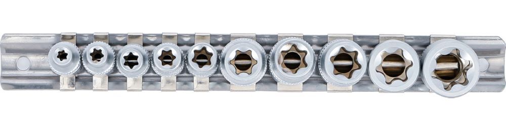 Produktbild Steckschlüssel Einsatz Satz E-Profil E4-E16 10 teilig bild 3