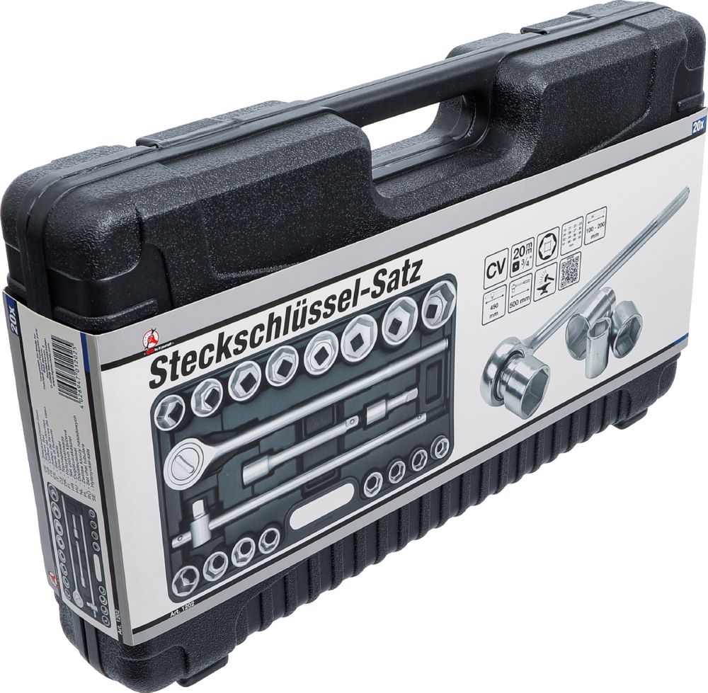 Produktbild Steckschlüssel Satz Antrieb 3/4 Zoll 19 - 50 mm 20 teilig bild 8