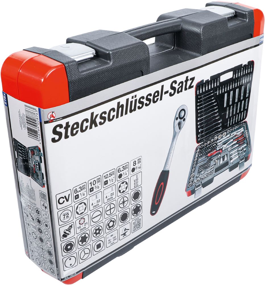 Produktbild BGS Diy Steckschlüssel Satz 216 teilig Antrieb 6,3 mm / 10 mm / 12,5 mm bild 8