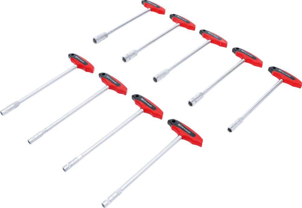 Produktbild Steckschlüssel Satz mit T-Griff 6 - 14 mm 9 teilig bild 2