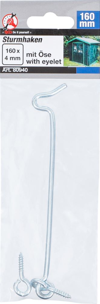 Produktbild Sturmhaken 4,0 x 160 mm bild 3