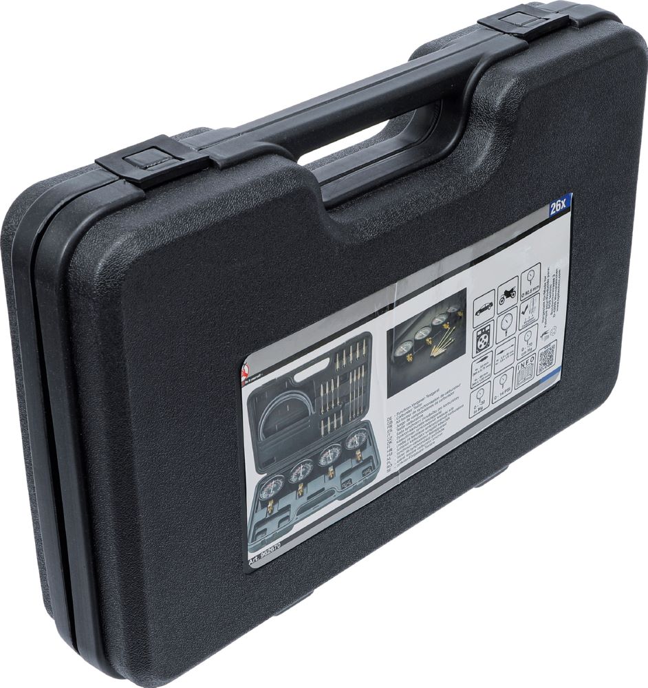 Produktbild BGS Diy Synchron Vergaser Testgerät mit 4 Synchronuhren 26 teilig bild 5