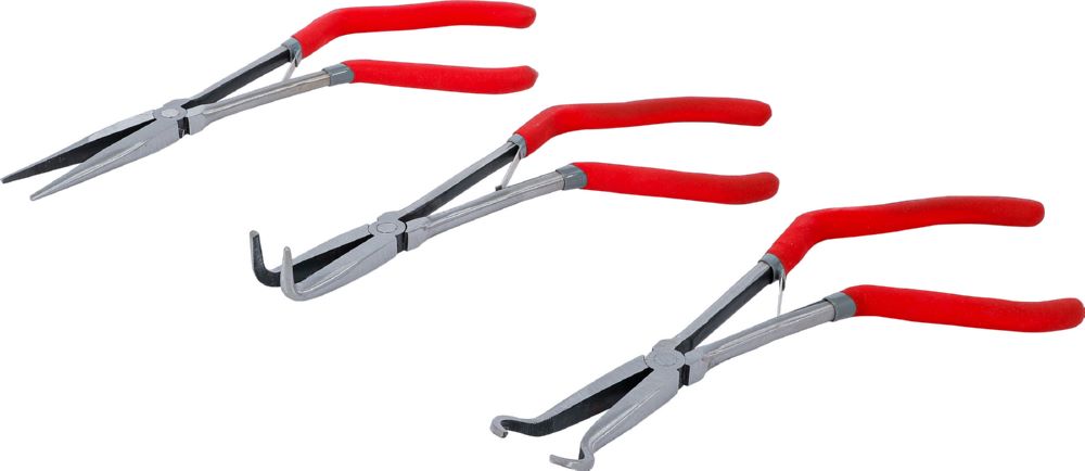 Produktbild BGS Diy Telefon- und Langbeckzangen Satz mit Pistolengriff 275 mm 3 teilig bild 2
