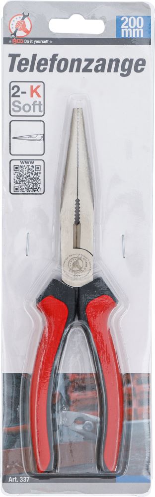 Produktbild BGS Diy Telefonzange gerade 200 mm Rot bild 4