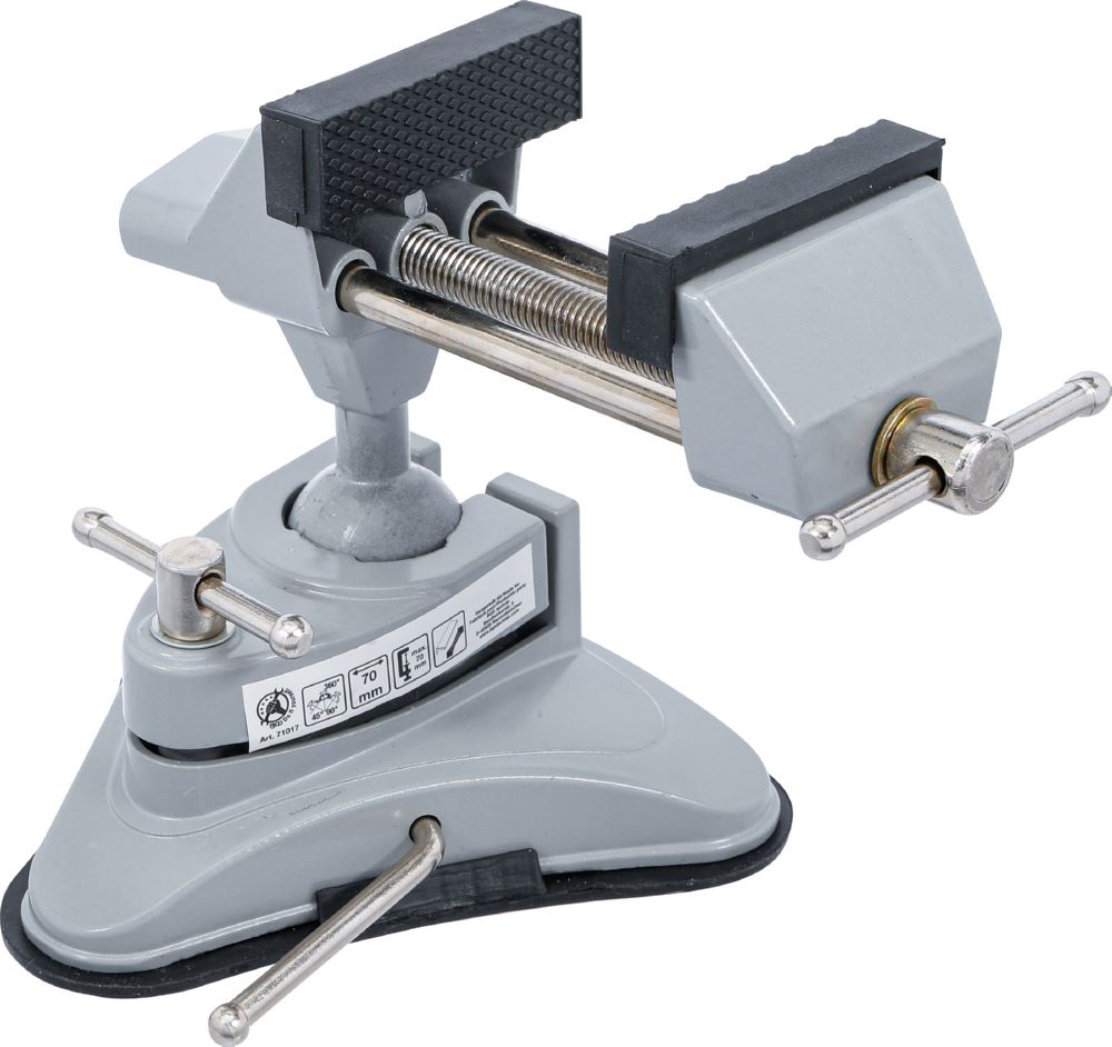 Produktbild BGS Diy Tisch Schraubstock schwenkbar Backen 70 mm mit Vakuum-Saugfuß bild 6