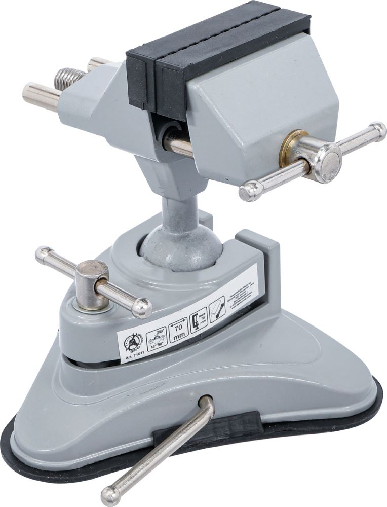 Produktbild BGS Diy Tisch Schraubstock schwenkbar Backen 70 mm mit Vakuum-Saugfuß bild 7