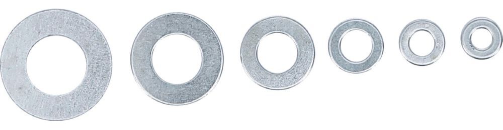 Produktbild BGS Diy Unterlegscheiben Sortiment Durchmesser 4 - 12 mm Innendurchmesser 130 teilig bild 2