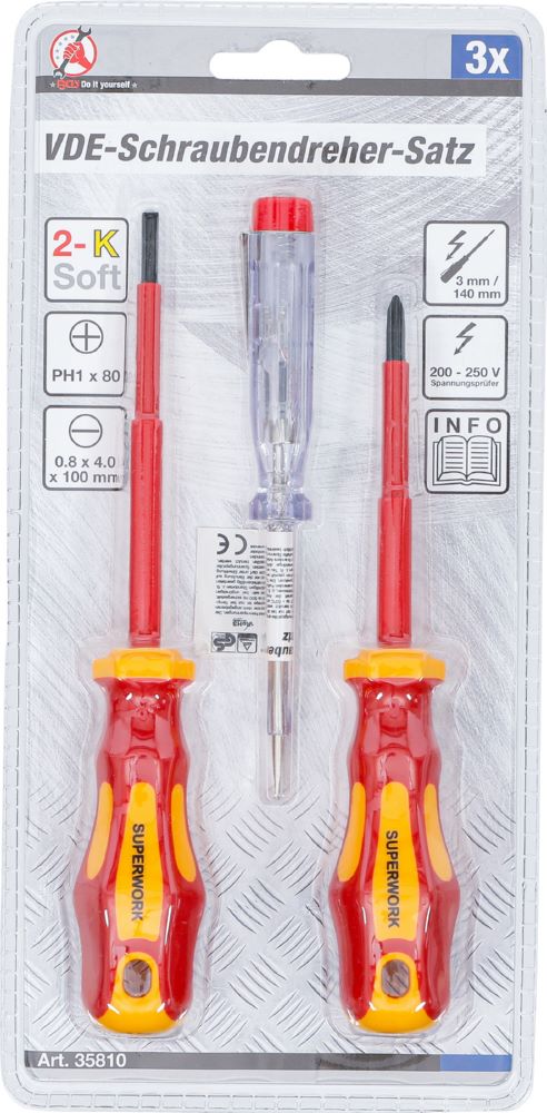 Produktbild BGS Diy VDE Schraubendreher Satz 3 teilig bild 4