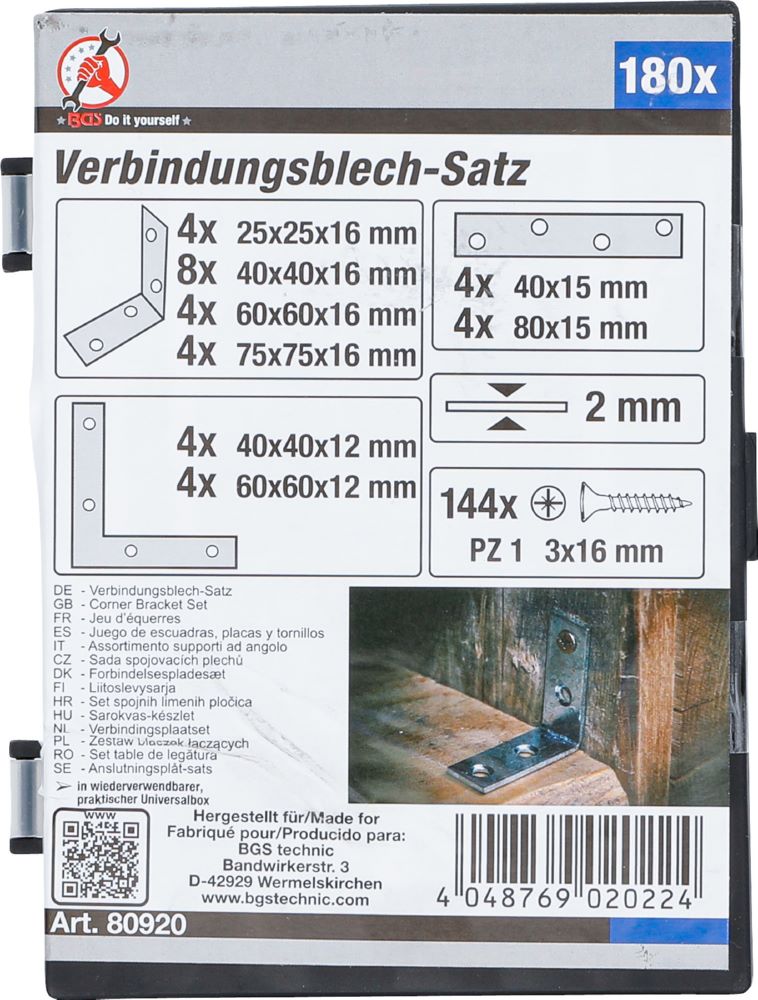 Produktbild Verbindungsblech Satz 180 teilig bild 4