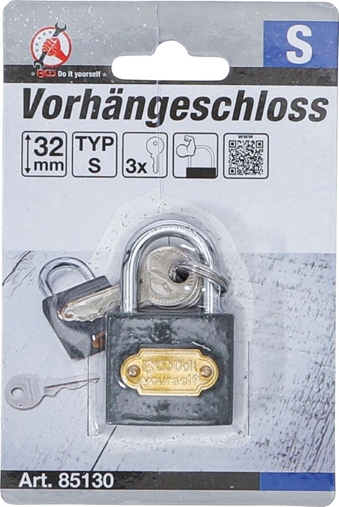 Produktbild Vorhängeschloss Typ S 32 mm bild 2
