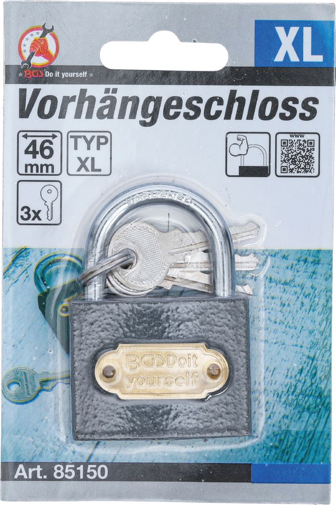 Produktbild Vorhängeschloss Typ XL 46 mm bild 2