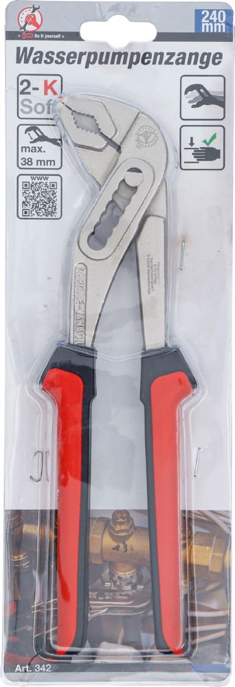 Produktbild BGS Diy Wasserpumpenzange 240 mm Rot bild 4