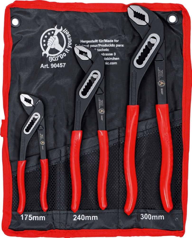 Produktbild BGS Diy Wasserpumpenzangen Satz 175 / 250 / 300 mm 3 teilig bild 1