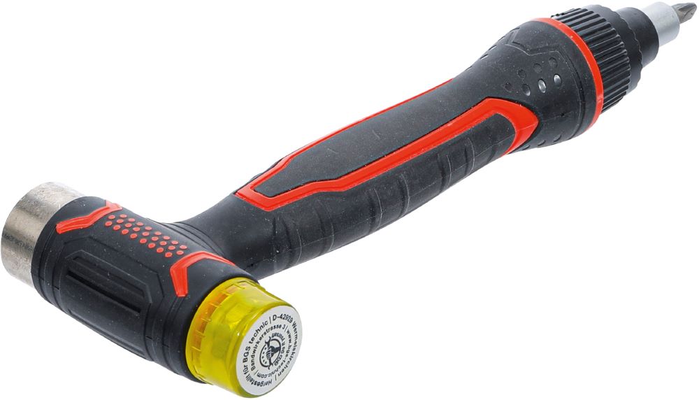 Produktbild BGS Diy Wechselkopf Hammer mit Ratschen Drehgriff für Bits umschaltbar 3-in-1 bild 2