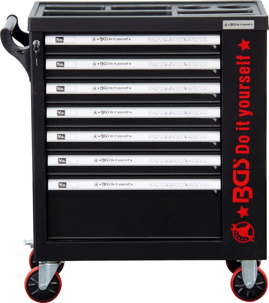 Produktbild BGS Diy Werkstattwagen 7 Schubladen 1 Seitentür Höhe 969,7 mm bild 2