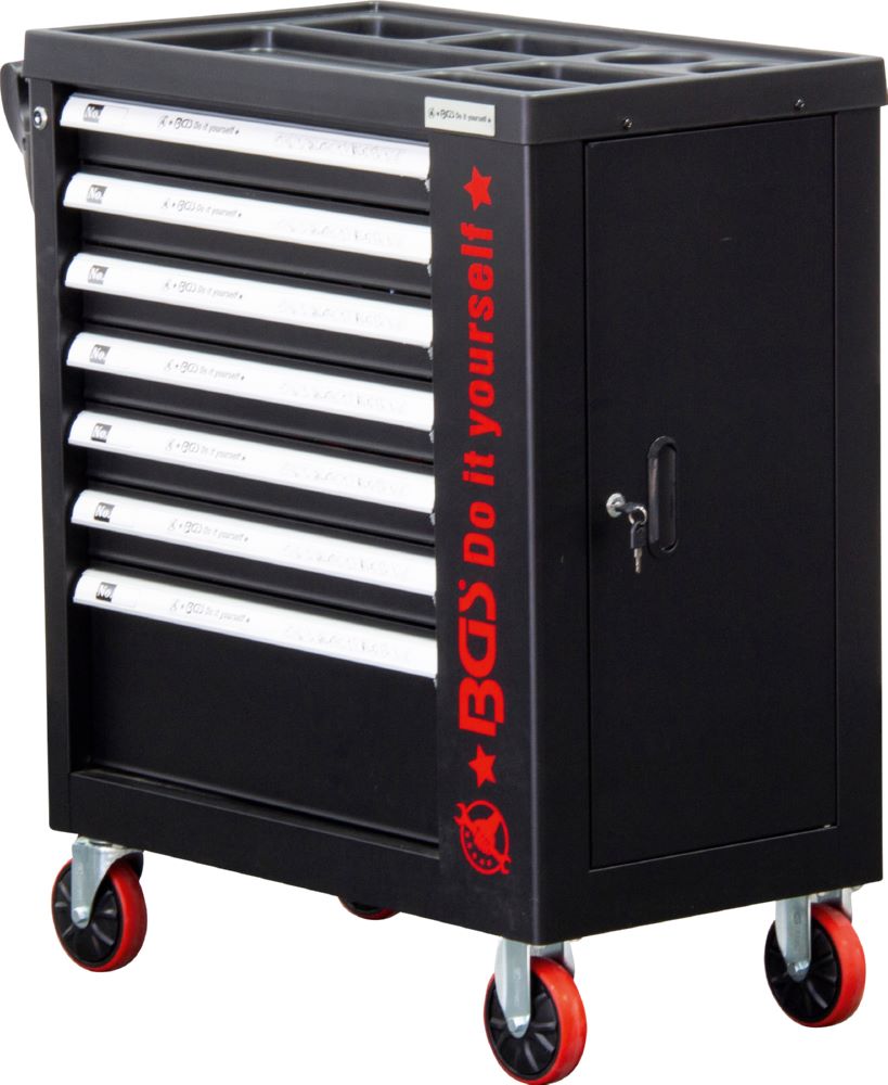 Produktbild BGS Diy Werkstattwagen 7 Schubladen 1 Seitentür Höhe 969,7 mm bild 3