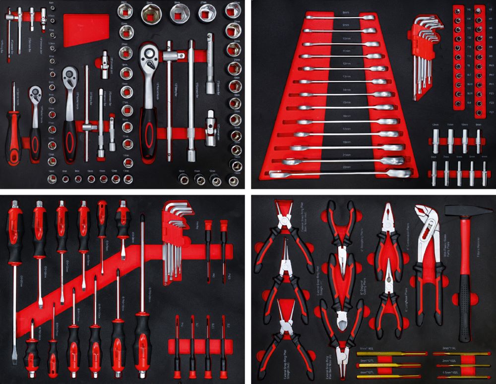 Produktbild BGS Diy Werkstattwagen mit 6 Schubladen 1 Seitentür 158 Teilig bild 2